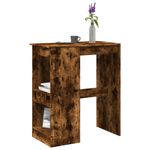 Casa si Gradina - Mobilier - Mese si birouri - Mese bucatarie si dining - Masa bar cu raft stejar fumuriu 90x47,5x103,5 cm lemn prelucrat - Infinity.ro