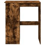 Casa si Gradina - Mobilier - Mese si birouri - Mese bucatarie si dining - Masa bar cu raft stejar fumuriu 90x47,5x103,5 cm lemn prelucrat - Infinity.ro