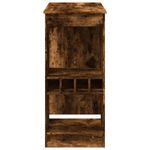 Casa si Gradina - Mobilier - Mese si birouri - Mese bucatarie si dining - Masa bar cu raft stejar fumuriu 90x47,5x103,5 cm lemn prelucrat - Infinity.ro