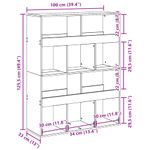 Casa si Gradina - Mobilier - Biblioteci si rafturi - Biblioteci - Biblioteca, alb, 100x33x125,5 cm, lemn prelucrat - Infinity.ro