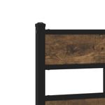 Casa si Gradina - Mobilier - Paturi si accesorii - Paturi - Cadru pat metalic fara saltea, stejar fumuriu, 160x200 cm - Infinity.ro