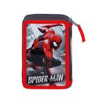 Carti si Birotica - Rechizite - Penare - Penar Spiderman Rain, Echipat, 3 compartimente, 43 piese, 21 x 14 x 7 cm Multicolor - Infinity.ro