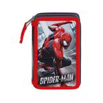 Carti si Birotica - Rechizite - Penare - Penar Spiderman Rain, Echipat, 3 compartimente, 43 piese, 21 x 14 x 7 cm Multicolor - Infinity.ro