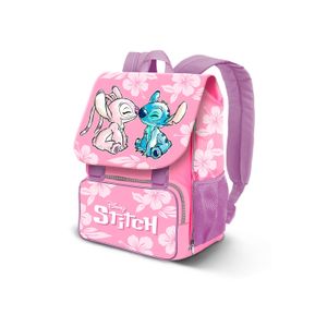 Ghiozdan mare extensibil Lilo e Stitch Pink Roz 45 x 30 x 21 cm