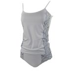 Fashion, accesorii si bijuterii - Femei - Lenjerie si pijamale femei - Lenjerie intima femei - Set maiou si chiloti dama Magic dream, model 8159, Alb M INTL - Infinity.ro