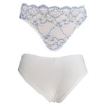 Fashion, accesorii si bijuterii - Femei - Imbracaminte femei - Tricouri si topuri femei - Set maiou si chiloti dama Magic dream, model 8167, Alb  L INTL - Infinity.ro