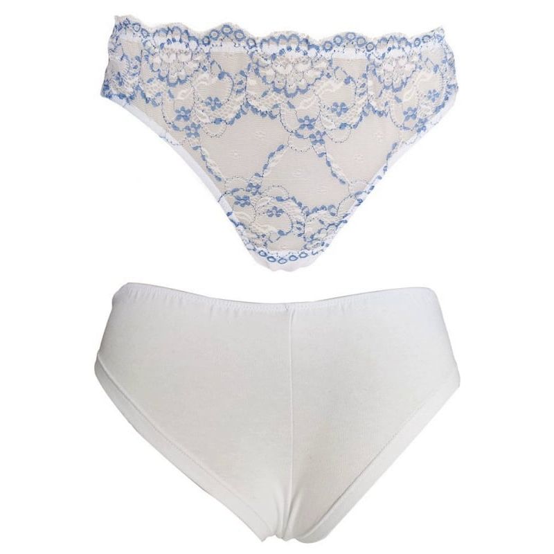 Fashion, accesorii si bijuterii - Femei - Imbracaminte femei - Tricouri si topuri femei - Set maiou si chiloti dama Magic dream, model 8167, Alb  L INTL - Infinity.ro