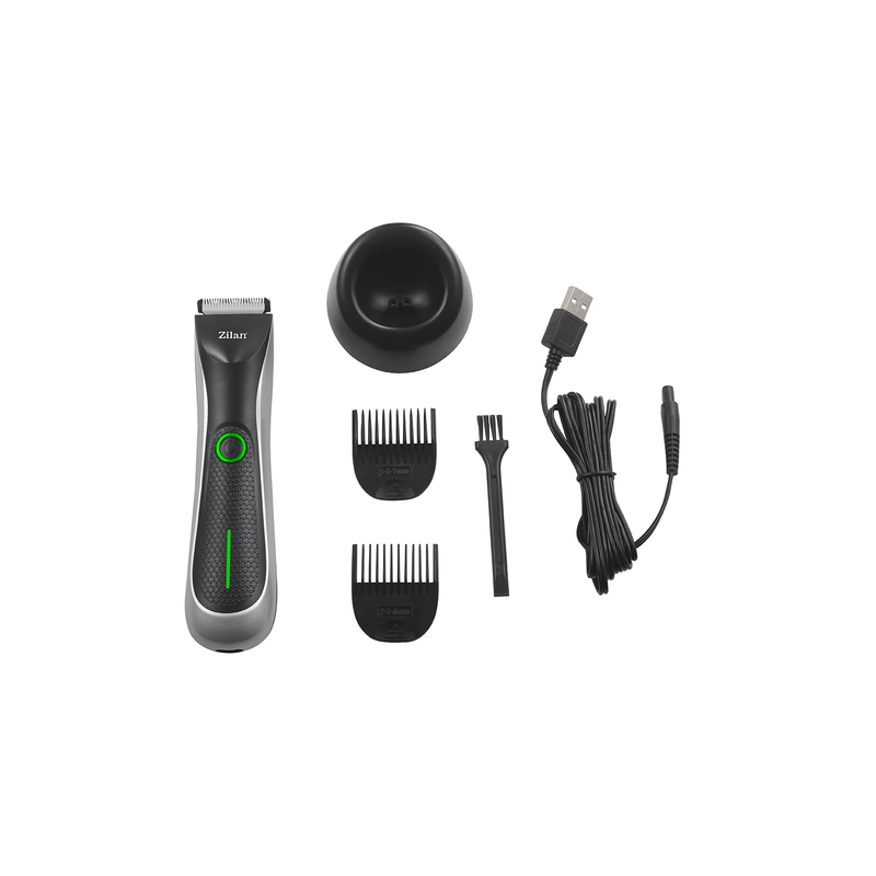 Ingrijire personala si Cosmetice - Aparate & accesorii ingrijire personala - Aparate de ras si tuns - Aparate de tuns - Aparat de tuns Trimmer Zilan ZLN8849, Indicator LED cu 2 culori, Otel inoxidabil, Protectie IPx5, Incarcare rapida - Infinity.ro