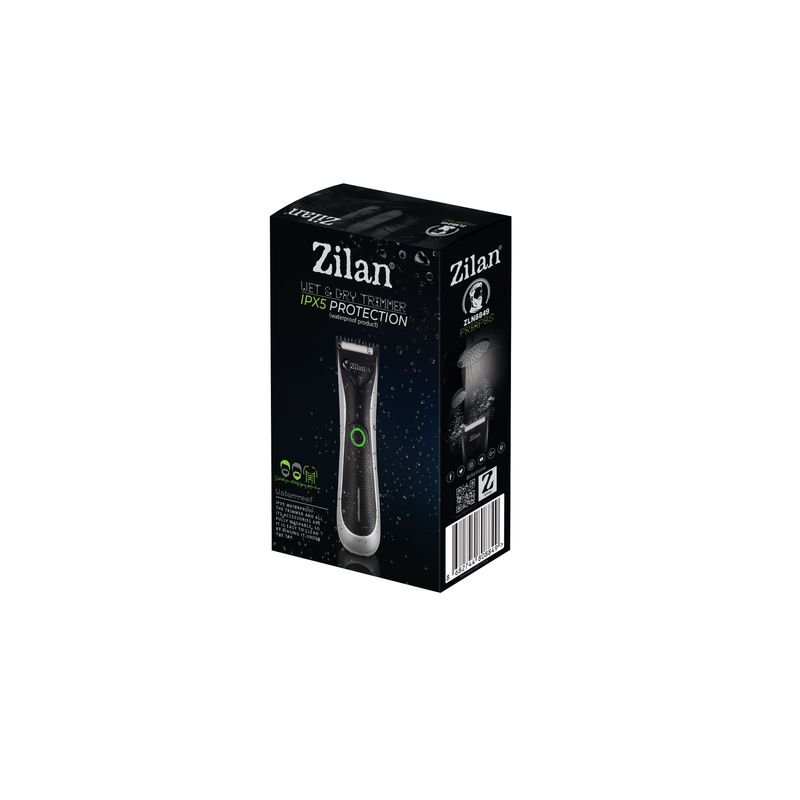 Ingrijire personala si Cosmetice - Aparate & accesorii ingrijire personala - Aparate de ras si tuns - Aparate de tuns - Aparat de tuns Trimmer Zilan ZLN8849, Indicator LED cu 2 culori, Otel inoxidabil, Protectie IPx5, Incarcare rapida - Infinity.ro