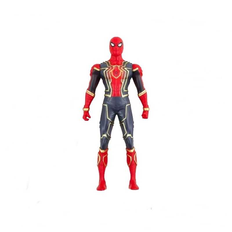 Jucarii, Copii si Bebe - Jucarii si jocuri - Jucarii de rol - Masti si costume copii - Set costum Spiderman cu muschi si manusa cu ventuze si figurina, IdeallStore®, marime M, 5-7 ani, rosu - Infinity.ro