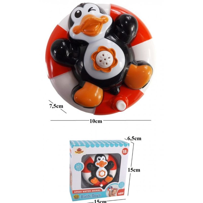 Jucarii, Copii si Bebe - Jucarii si jocuri - Jucarii bebelusi - Jucarii de baie - Jucarie de baie Fantana arteziana model Pinguin - Infinity.ro