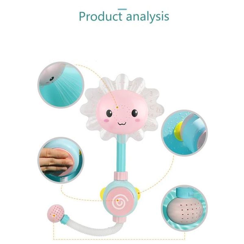Jucarii, Copii si Bebe - Jucarii si jocuri - Jucarii bebelusi - Jucarii de baie - Jucarie de baie pentru copii tip dus Floare - Infinity.ro