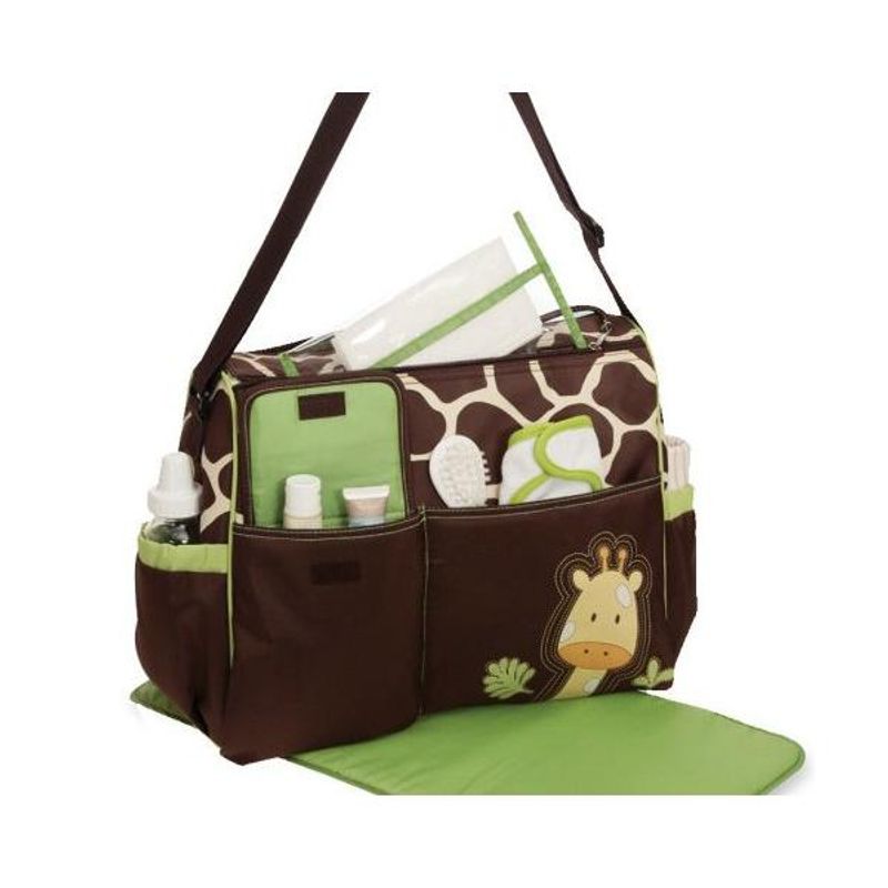 Jucarii, Copii si Bebe - Maternitate - Genti bebelusi - Geanta pentru mamici Girafa verde - Infinity.ro