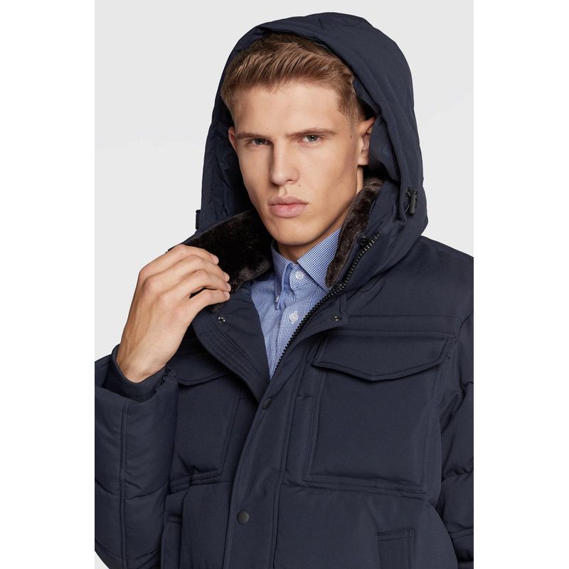 Fashion, accesorii si bijuterii - Barbati - Imbracaminte - Jachete si geci barbati - Geaca Tommy Hilfiger din puf Utility MW0MW27702 XL INTL Bleumarin - Infinity.ro