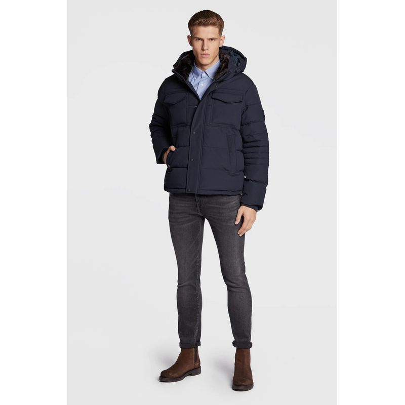 Fashion, accesorii si bijuterii - Barbati - Imbracaminte - Jachete si geci barbati - Geaca Tommy Hilfiger din puf Utility MW0MW27702 XL INTL Bleumarin - Infinity.ro