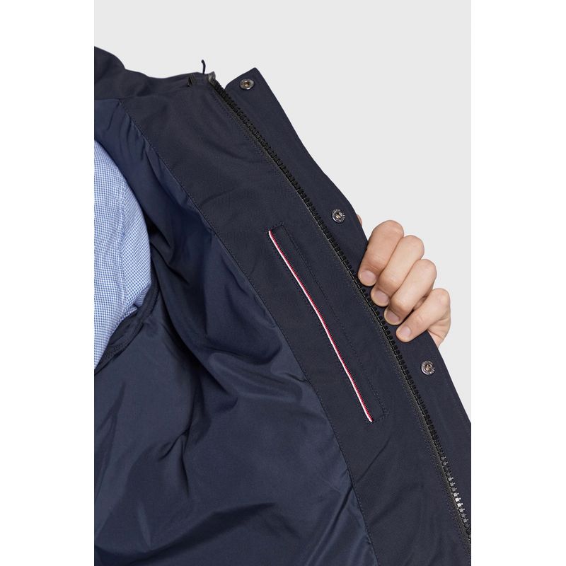 Fashion, accesorii si bijuterii - Barbati - Imbracaminte - Jachete si geci barbati - Geaca Tommy Hilfiger din puf Utility MW0MW27702 XL INTL Bleumarin - Infinity.ro