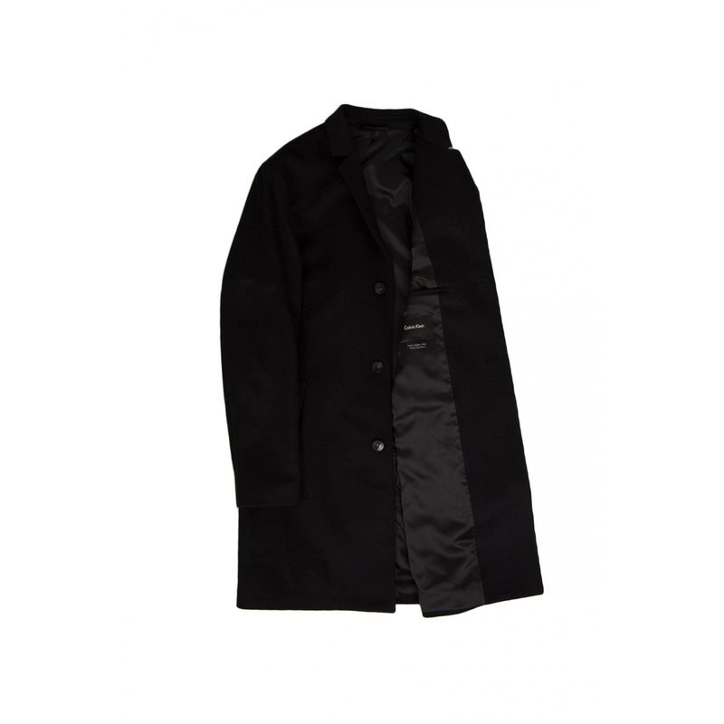 Fashion, accesorii si bijuterii - Barbati - Imbracaminte - Paltoane si trenciuri barbati - Palton de lana Calvin Klein K10K101243 Negru 2XL INTL - Infinity.ro
