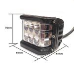 Auto si Moto - Piese auto si accesorii - Caroserie - Faruri, stopuri si proiectoare - Proiector led bicolor, Off Road, alb si galben stroboscop, 45W, unghi lumina spot 30° - Infinity.ro