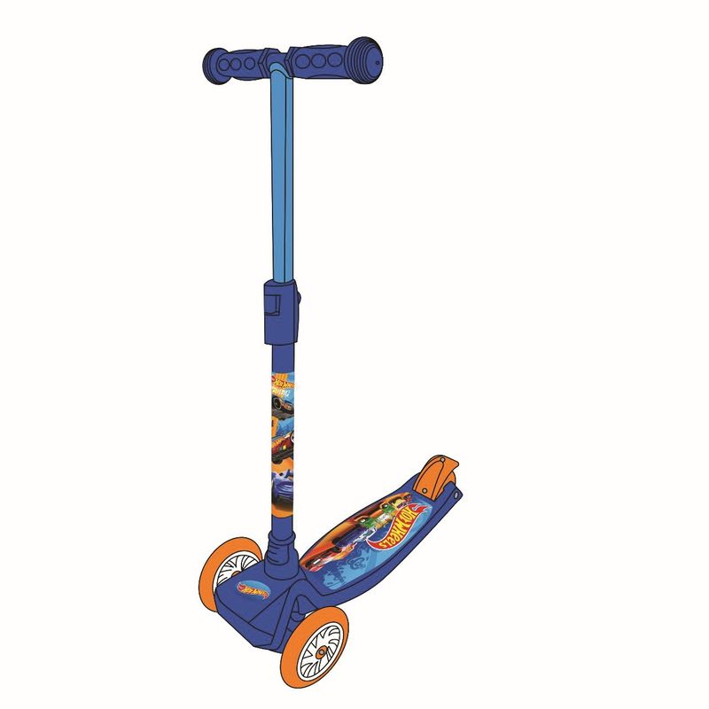 Sport si Outdoor - Role, trotinete si skateboard - Trotinete copii - Trotineta cu 3 roti hot wheels cu ghiozdan - Infinity.ro
