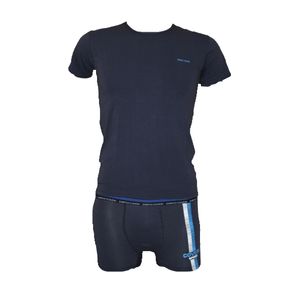 Set tricou si boxeri baieti Enrico Coveri,  Albastru