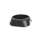Petshop - Accesorii petshop - Castroane si adapatori - Castron, bol, plat, pentru caine, pisica, suporti antiderapanti, PET reciclat, negru, 13x13x3.6 cm - Infinity.ro