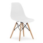 Casa si Gradina - Mobilier - Scaune si fotolii - Scaune - Scaun stil scandinav, Artool, Osaka, PP, lemn, alb, 46x54x81 cm - Infinity.ro