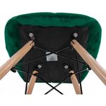 Casa si Gradina - Mobilier - Scaune si fotolii - Scaune - Scaun stil scandinav, Artool, Lago, catifea, lemn, verde, 48x43x74 cm - Infinity.ro