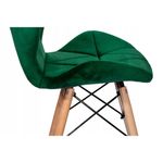 Casa si Gradina - Mobilier - Scaune si fotolii - Scaune - Scaun stil scandinav, Artool, Lago, catifea, lemn, verde, 48x43x74 cm - Infinity.ro