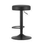 Casa si Gradina - Mobilier - Scaune si fotolii - Scaune - Scaun de bucatarie/bar, Artool, Rojst, rotativ, piele ecologica, negru, 38x38x62-83 cm - Infinity.ro