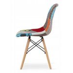 Casa si Gradina - Mobilier - Scaune si fotolii - Scaune - Scaun bucatarie/living, Artool, Seul, textil, lemn, mozaic multicolor, 46.5x56.5x82.5 cm - Infinity.ro