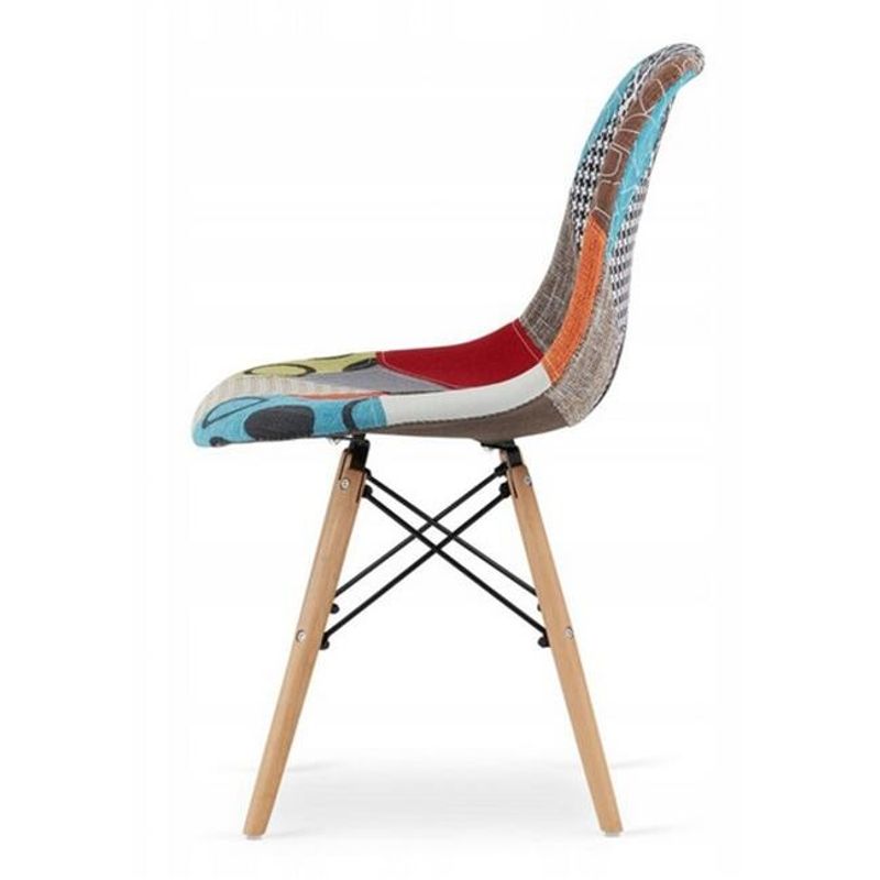 Casa si Gradina - Mobilier - Scaune si fotolii - Scaune - Scaun bucatarie/living, Artool, Seul, textil, lemn, mozaic multicolor, 46.5x56.5x82.5 cm - Infinity.ro