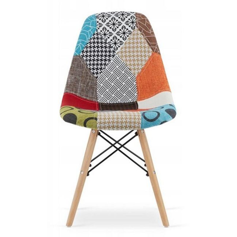 Casa si Gradina - Mobilier - Scaune si fotolii - Scaune - Scaun bucatarie/living, Artool, Seul, textil, lemn, mozaic multicolor, 46.5x56.5x82.5 cm - Infinity.ro