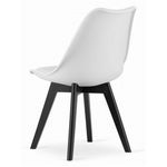 Casa si Gradina - Mobilier - Scaune si fotolii - Scaune - Scaun bucatarie/living, Artool, Mark, PP, lemn, alb si negru, 49x55.5x82.5 cm - Infinity.ro