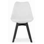 Casa si Gradina - Mobilier - Scaune si fotolii - Scaune - Scaun bucatarie/living, Artool, Mark, PP, lemn, alb si negru, 49x55.5x82.5 cm - Infinity.ro