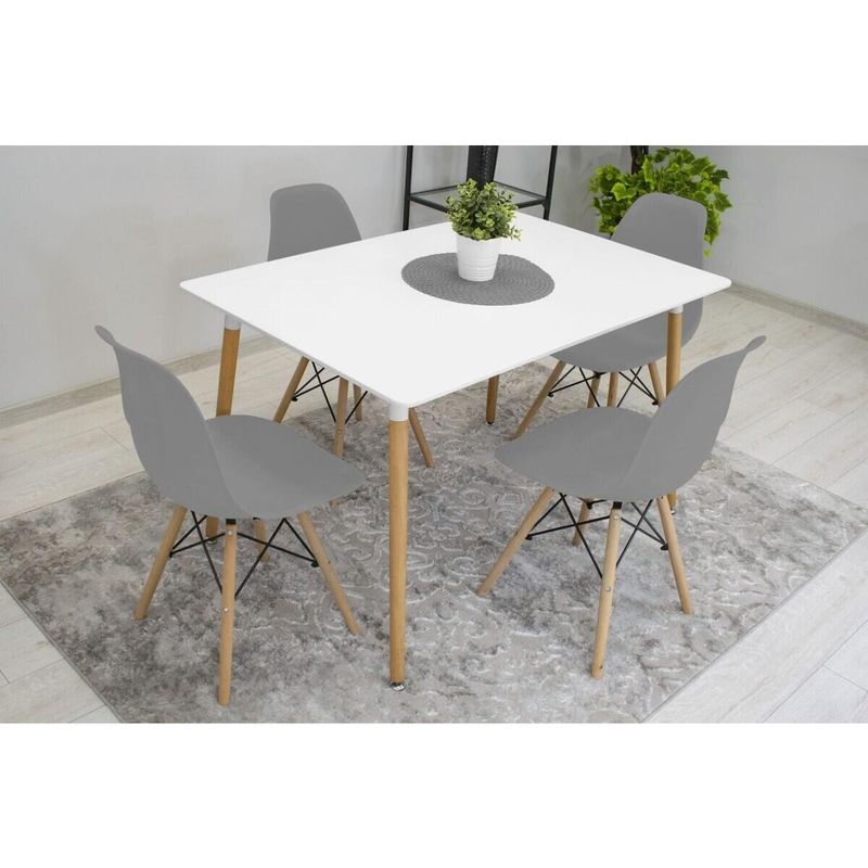 Casa si Gradina - Mobilier - Scaune si fotolii - Scaune - Scaun stil scandinav, Artool, Osaka, PP, lemn, gri, 46x54x81 cm - Infinity.ro