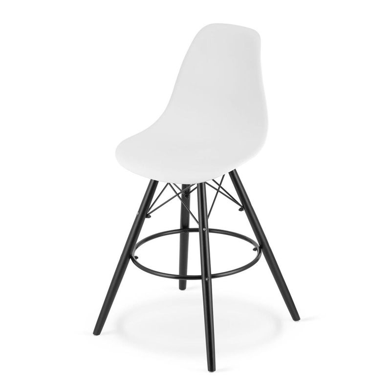 Casa si Gradina - Mobilier - Scaune si fotolii - Scaune - Scaun de bucatarie/bar, Artool, Lamal, PP, lemn, alb si negru, 54x55x107.5 cm - Infinity.ro
