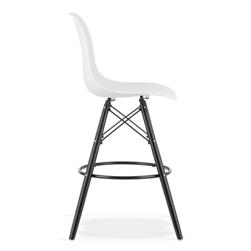 Casa si Gradina - Mobilier - Scaune si fotolii - Scaune - Scaun de bucatarie/bar, Artool, Lamal, PP, lemn, alb si negru, 54x55x107.5 cm - Infinity.ro