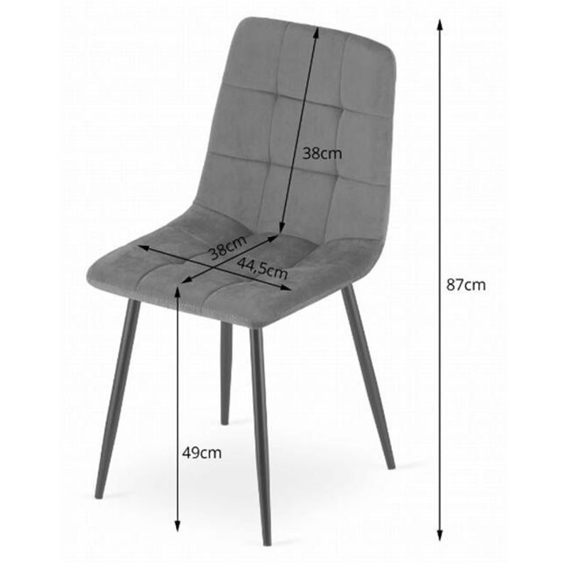 Casa si Gradina - Mobilier - Scaune si fotolii - Scaune - Scaun bucatarie/dining, Artool, Kara, catifea, lemn, roz, 44.5x50.5x87 cm - Infinity.ro