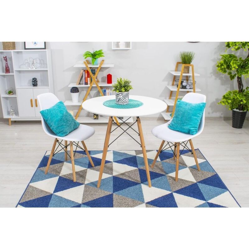 Casa si Gradina - Mobilier - Scaune si fotolii - Scaune - Set 4 scaune stil scandinav, Artool, Osaka, PP, lemn, alb, 46x54x81 cm - Infinity.ro