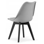 Casa si Gradina - Mobilier - Scaune si fotolii - Scaune - Scaun bucatarie/living, Artool, Mark, PP, lemn, gri si negru, 49x55.5x82.5 cm - Infinity.ro
