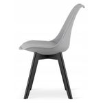 Casa si Gradina - Mobilier - Scaune si fotolii - Scaune - Scaun bucatarie/living, Artool, Mark, PP, lemn, gri si negru, 49x55.5x82.5 cm - Infinity.ro