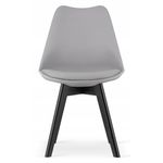 Casa si Gradina - Mobilier - Scaune si fotolii - Scaune - Scaun bucatarie/living, Artool, Mark, PP, lemn, gri si negru, 49x55.5x82.5 cm - Infinity.ro