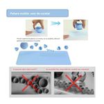 Carti si Birotica - Rechizite - Pictura si desen - Pensule si accesorii pictura - Covoras pictura tip planseta, cu 8 recipiente si suport pentru fixare, silicon, 39,5x29, 5 cm, multifunctional, albastru - Infinity.ro
