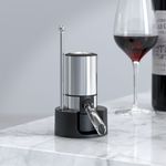 Casa si Gradina - Bucatarie si vesela - Accesorii bar - Carafe si decantoare - Decantor cu aerator electric, baza suport, usor de utilizat si depozitat, elegant, tub metalic retractabil, baterii AAA - Infinity.ro