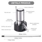 Casa si Gradina - Bucatarie si vesela - Accesorii bar - Carafe si decantoare - Decantor cu aerator electric, baza suport, usor de utilizat si depozitat, elegant, tub metalic retractabil, baterii AAA - Infinity.ro