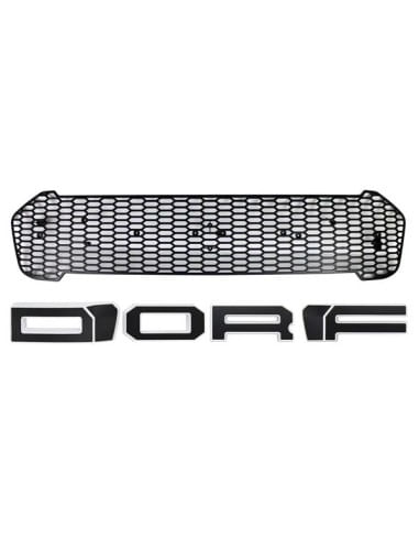 Grila radiator negru mat cu contur alb, leduri portocalii, Ford Ranger ...
