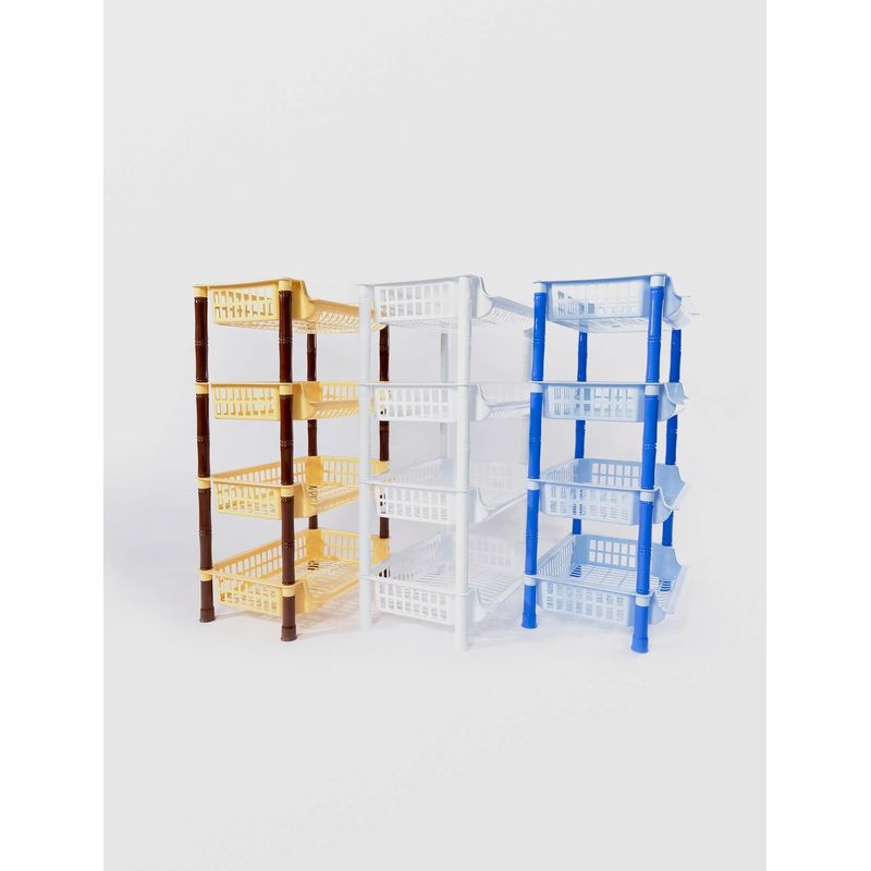 Casa si Gradina - Mobilier - Biblioteci si rafturi - Rafturi - Etajera plastic sterk 4 nivele 70 x 41x 29 diverse culori - Infinity.ro