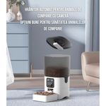 Petshop - Accesorii petshop - Castroane si adapatori - Hranitor automat pentru caini si pisici, Camera Full HD, 6L,Functie de setare mese, Aplicatie pentru telefon - Infinity.ro