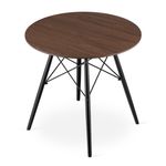 Casa si Gradina - Mobilier - Mese si birouri - Mese bucatarie si dining - Masa stil scandinav, Artool, rotund, MDF si lemn, maro rustic, 80x75 cm - Infinity.ro