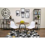 Casa si Gradina - Mobilier - Mese si birouri - Mese bucatarie si dining - Masa stil scandinav, Artool, rotund, MDF si lemn, maro rustic, 80x75 cm - Infinity.ro